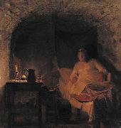 Kristian Zahrtmann Leonora Christina in the jail. France oil painting artist